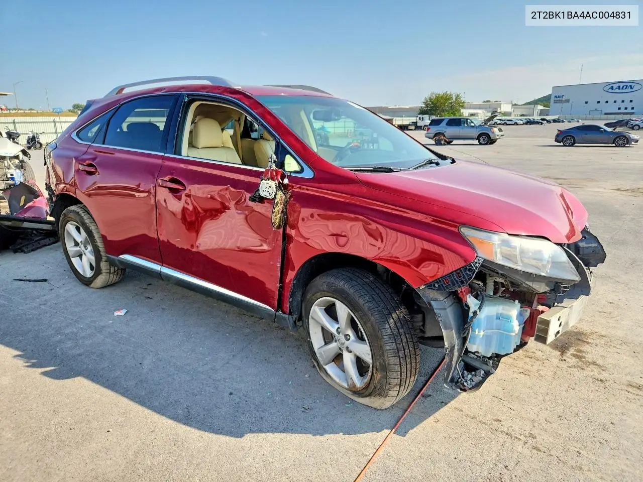 2010 LEXUS RX VIN 2T2BK1BA4AC004831 — фото 4