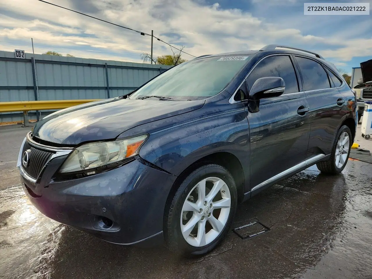 LEXUS RX 2010, VIN 2T2ZK1BA0AC021222