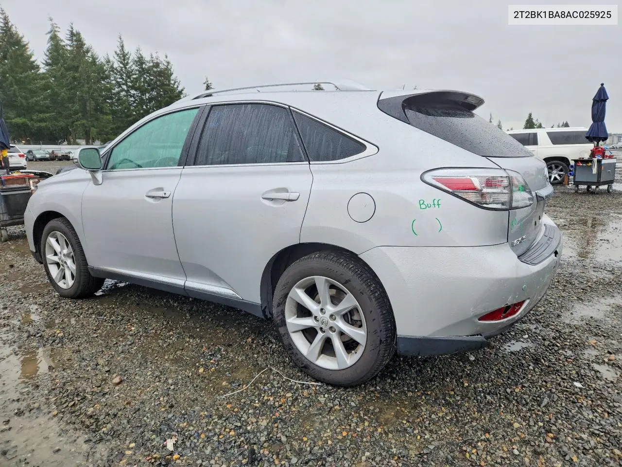 2010 LEXUS RX VIN 2T2BK1BA8AC025925 — фото 2