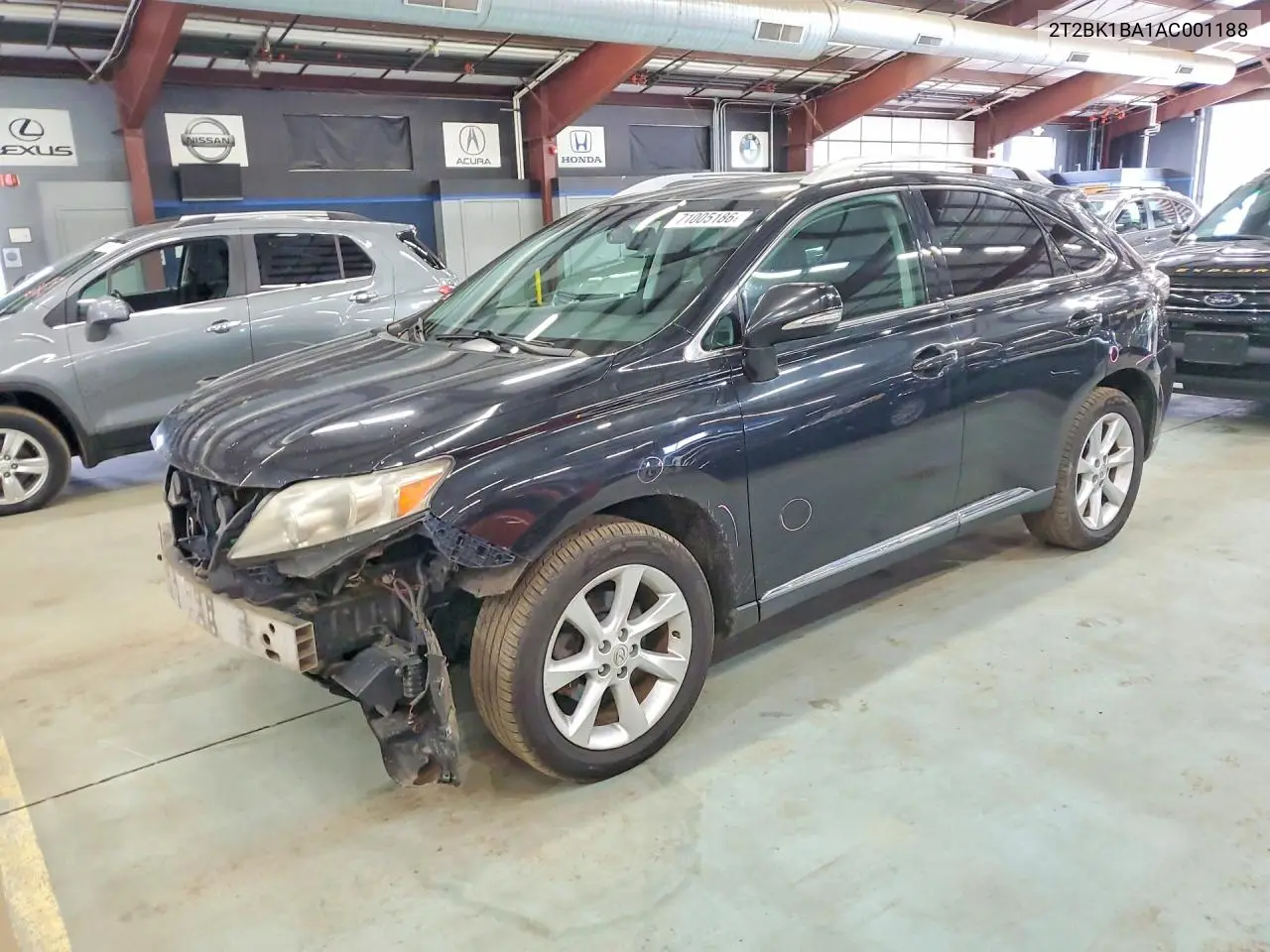 LEXUS RX 2010, VIN 2T2BK1BA1AC001188