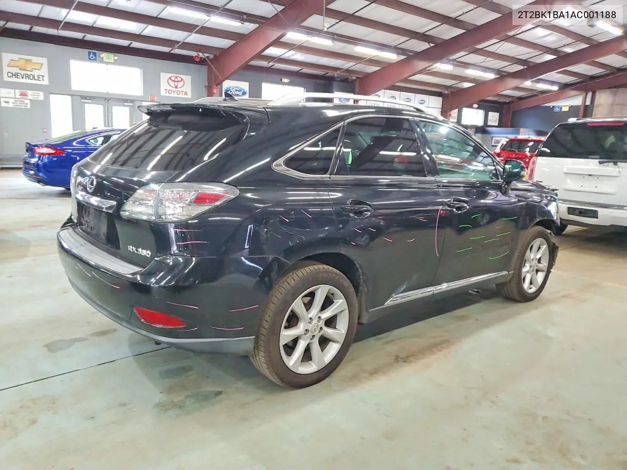 2010 LEXUS RX VIN 2T2BK1BA1AC001188 — фото 3