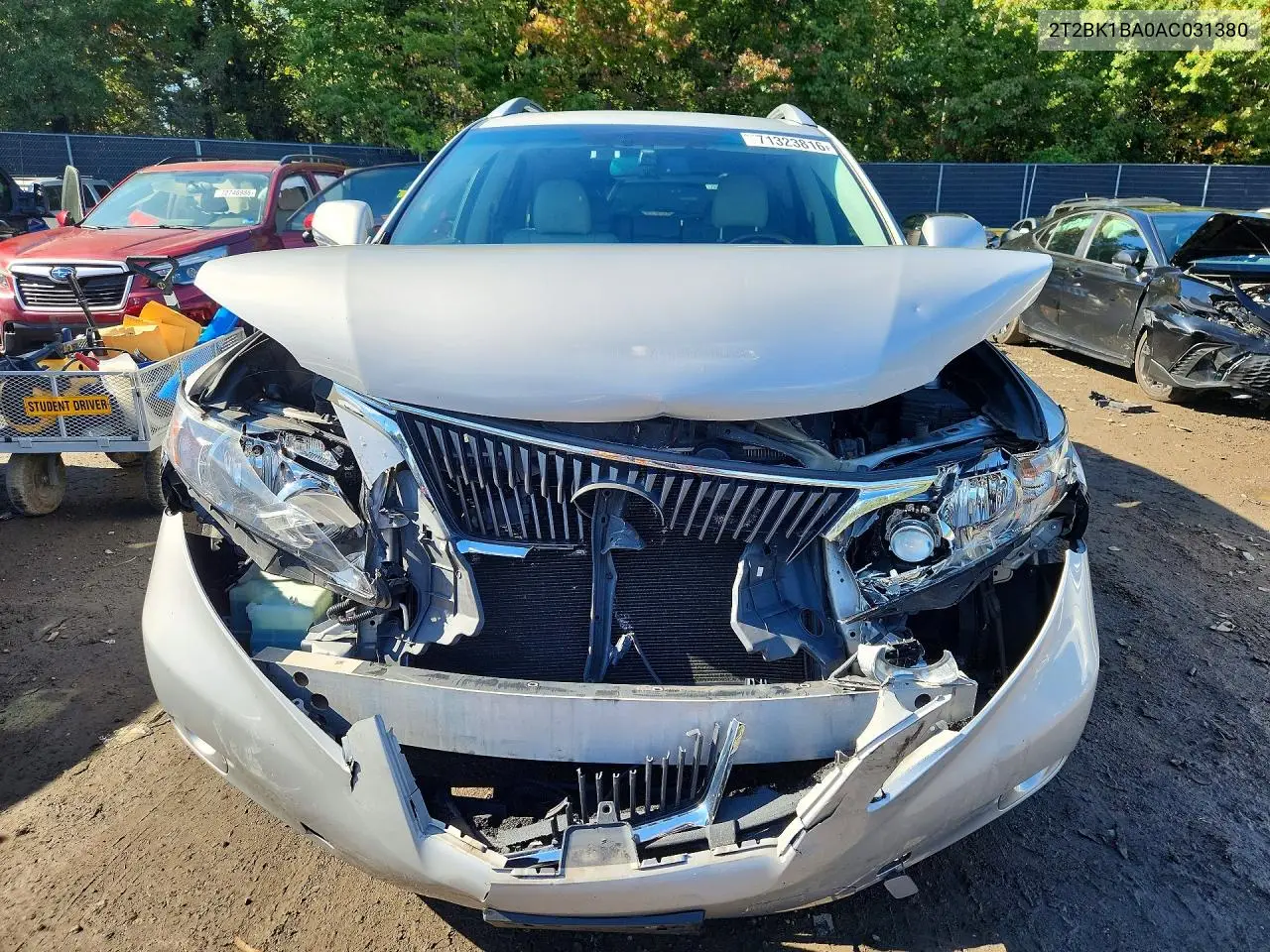 2010 LEXUS RX VIN 2T2BK1BA0AC031380 — фото 5