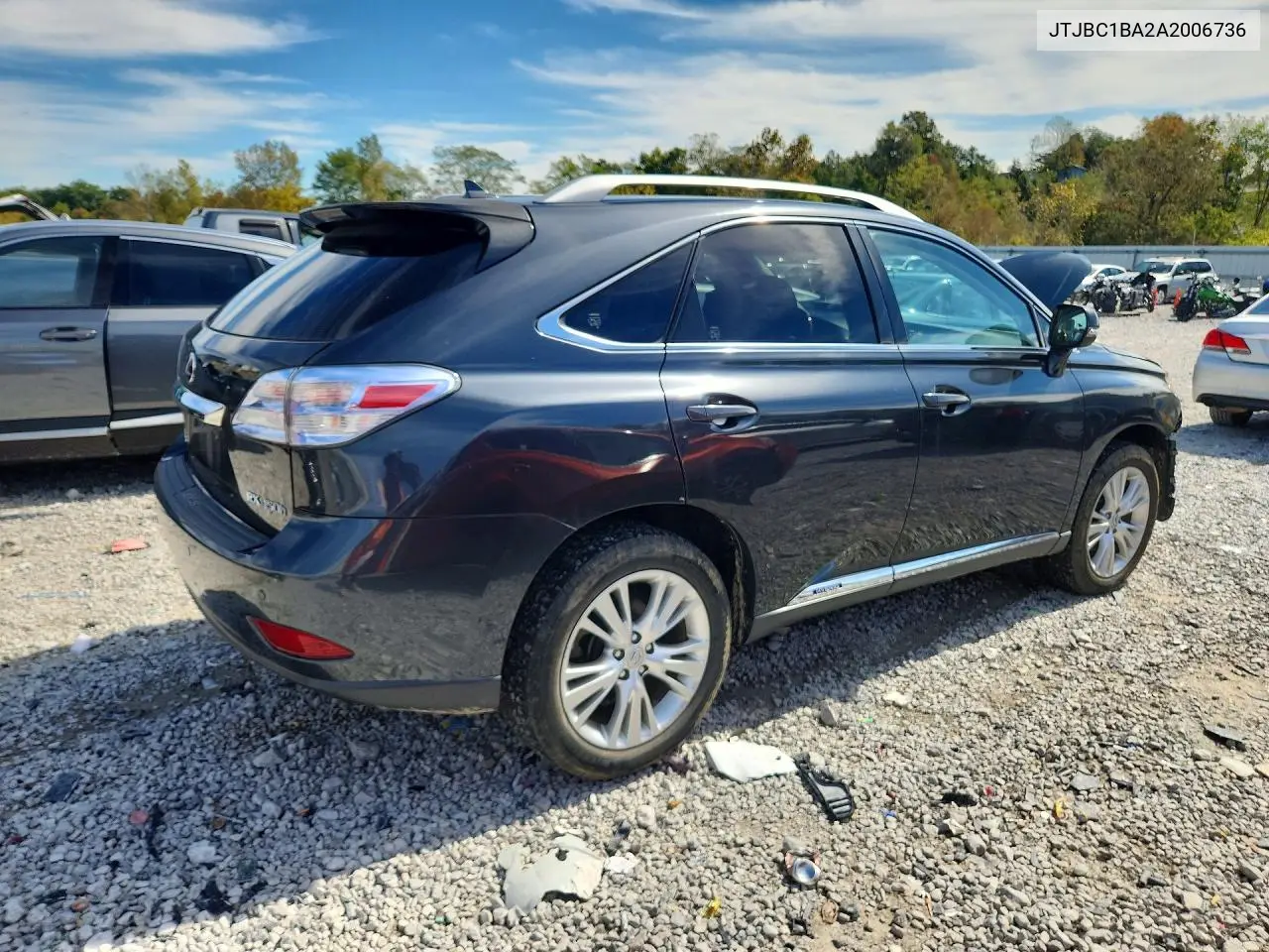 2010 LEXUS RX VIN JTJBC1BA2A2006736 — фото 3