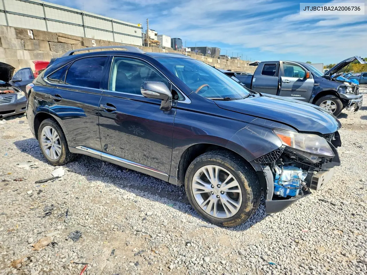 2010 LEXUS RX VIN JTJBC1BA2A2006736 — фото 4