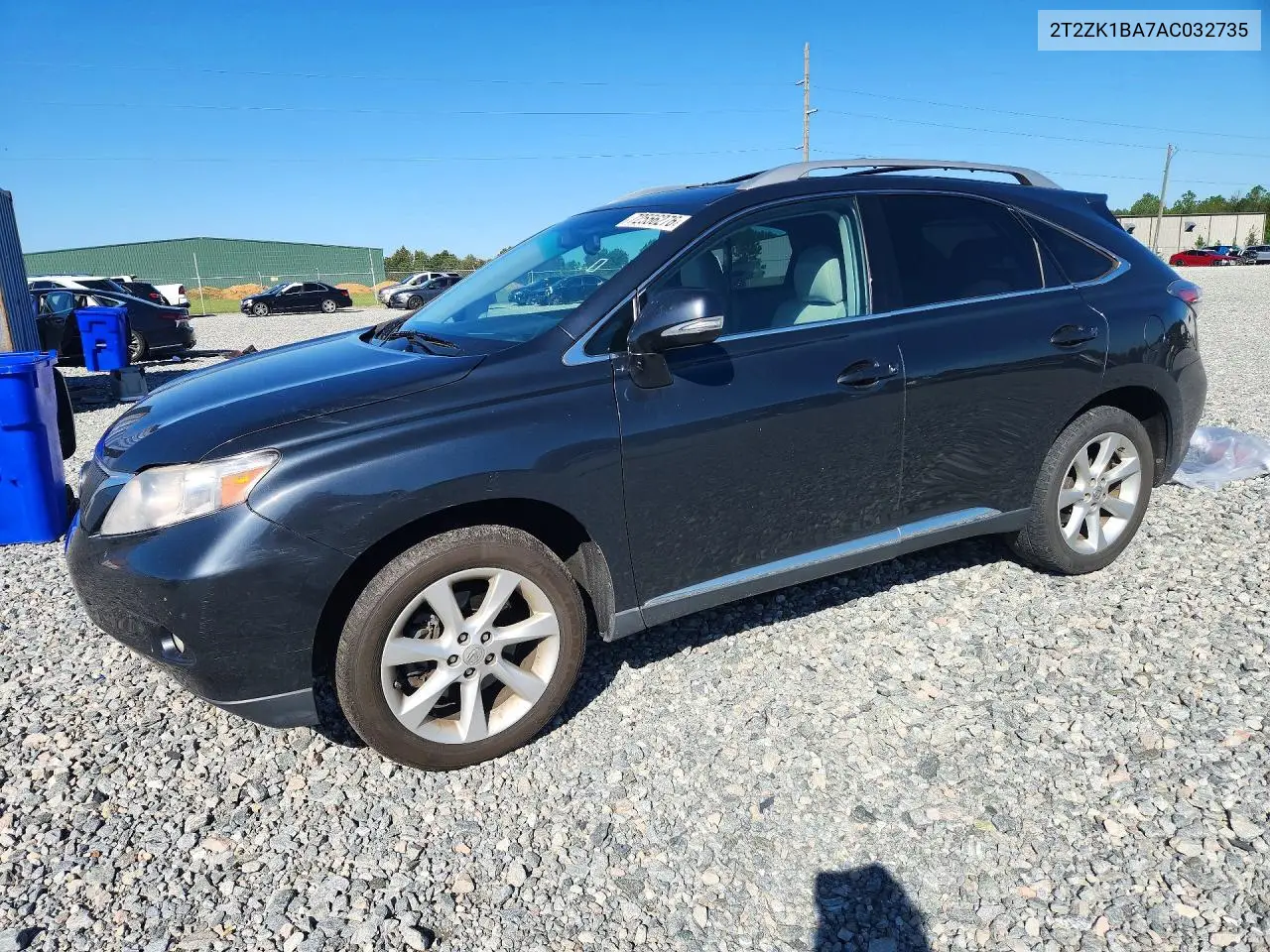 LEXUS RX 2010, VIN 2T2ZK1BA7AC032735