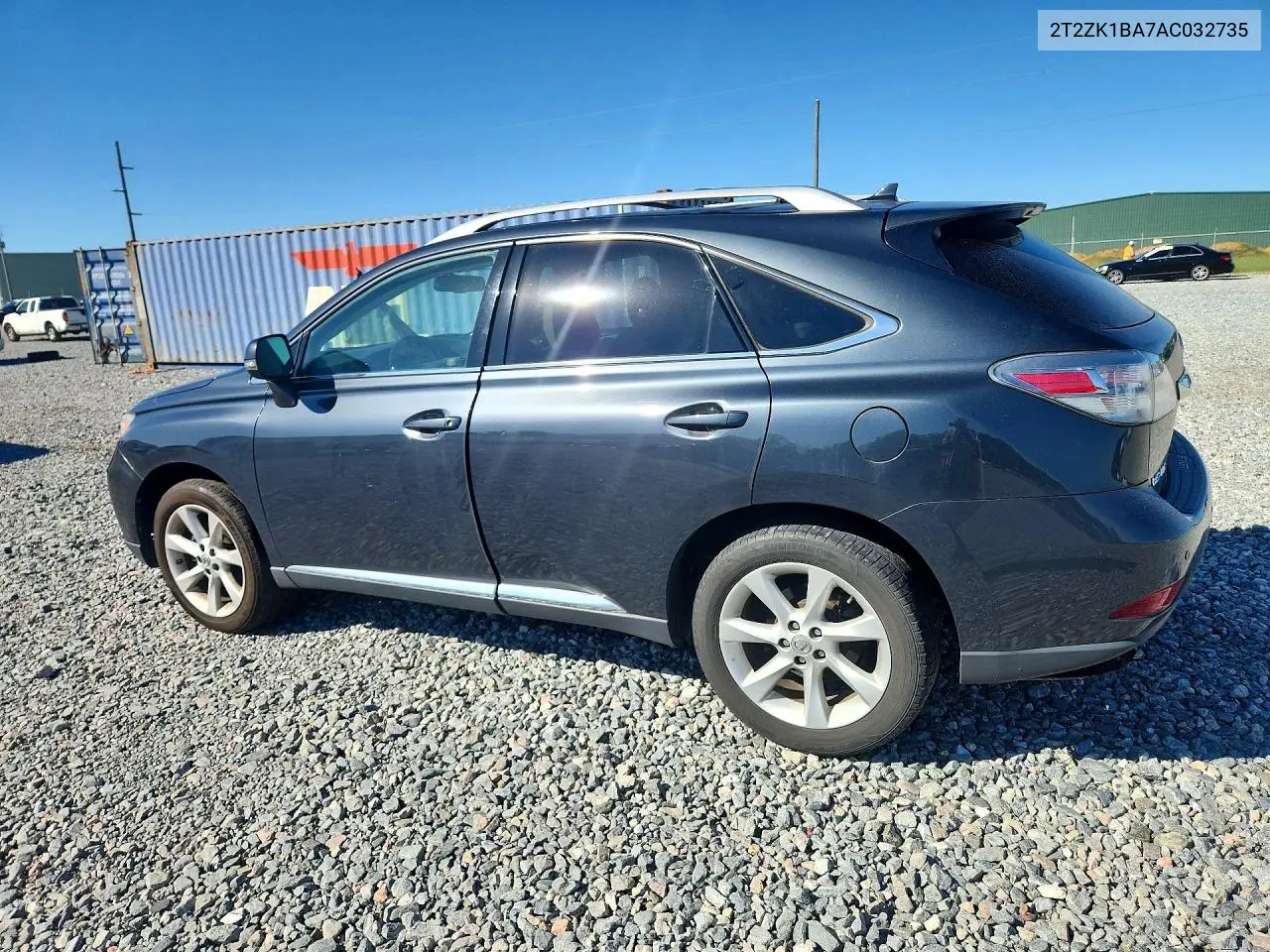 2010 LEXUS RX VIN 2T2ZK1BA7AC032735 — фото 2