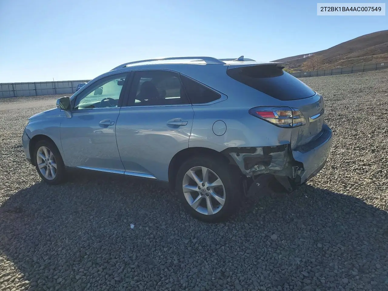 2010 LEXUS RX VIN 2T2BK1BA4AC007549 — фото 2