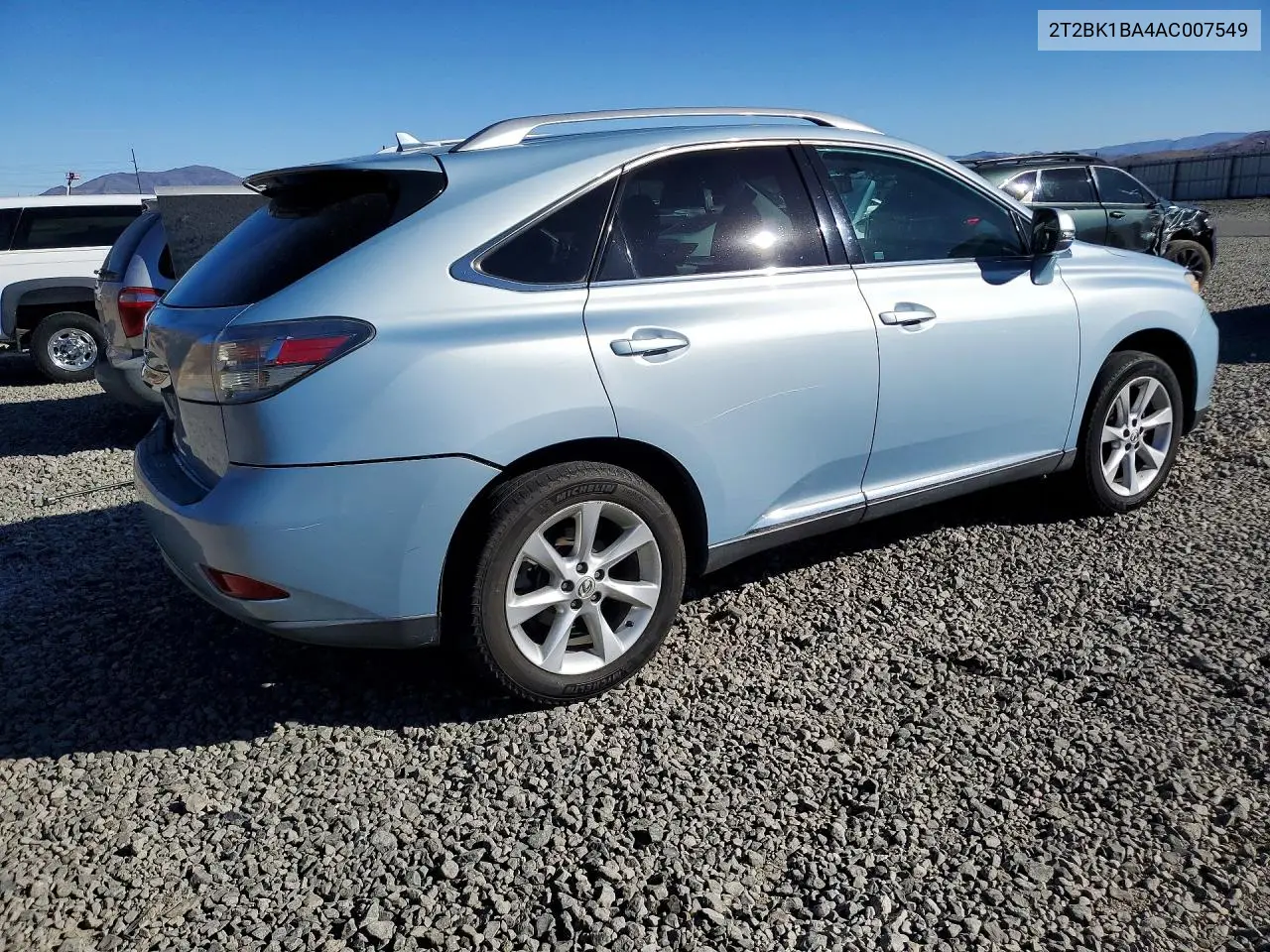 2010 LEXUS RX VIN 2T2BK1BA4AC007549 — фото 3