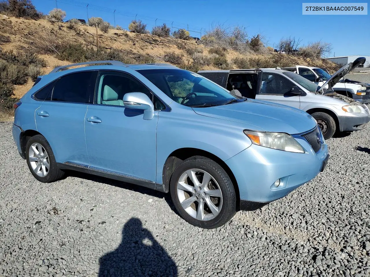 2010 LEXUS RX VIN 2T2BK1BA4AC007549 — фото 4