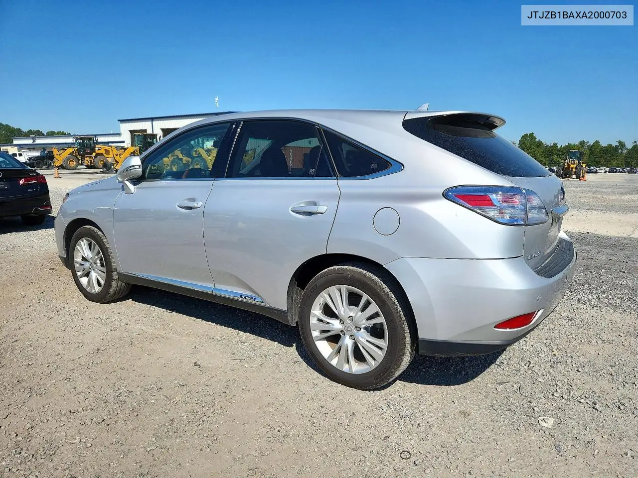 2010 LEXUS RX VIN JTJZB1BAXA2000703 — фото 2