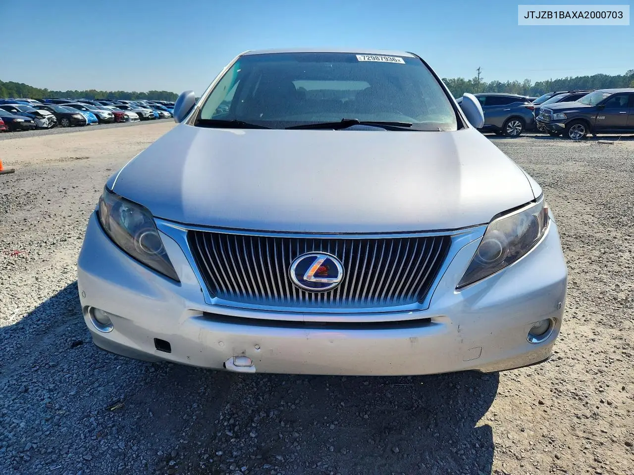 2010 LEXUS RX VIN JTJZB1BAXA2000703 — фото 5