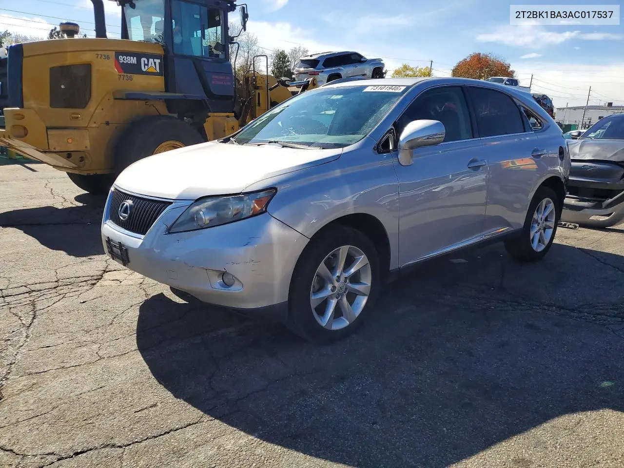 LEXUS RX 2010, VIN 2T2BK1BA3AC017537