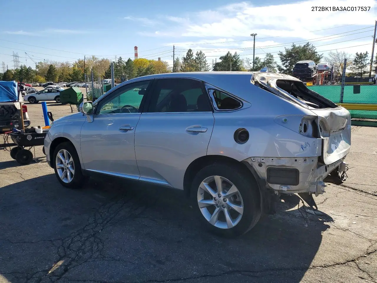 2010 LEXUS RX VIN 2T2BK1BA3AC017537 — фото 2