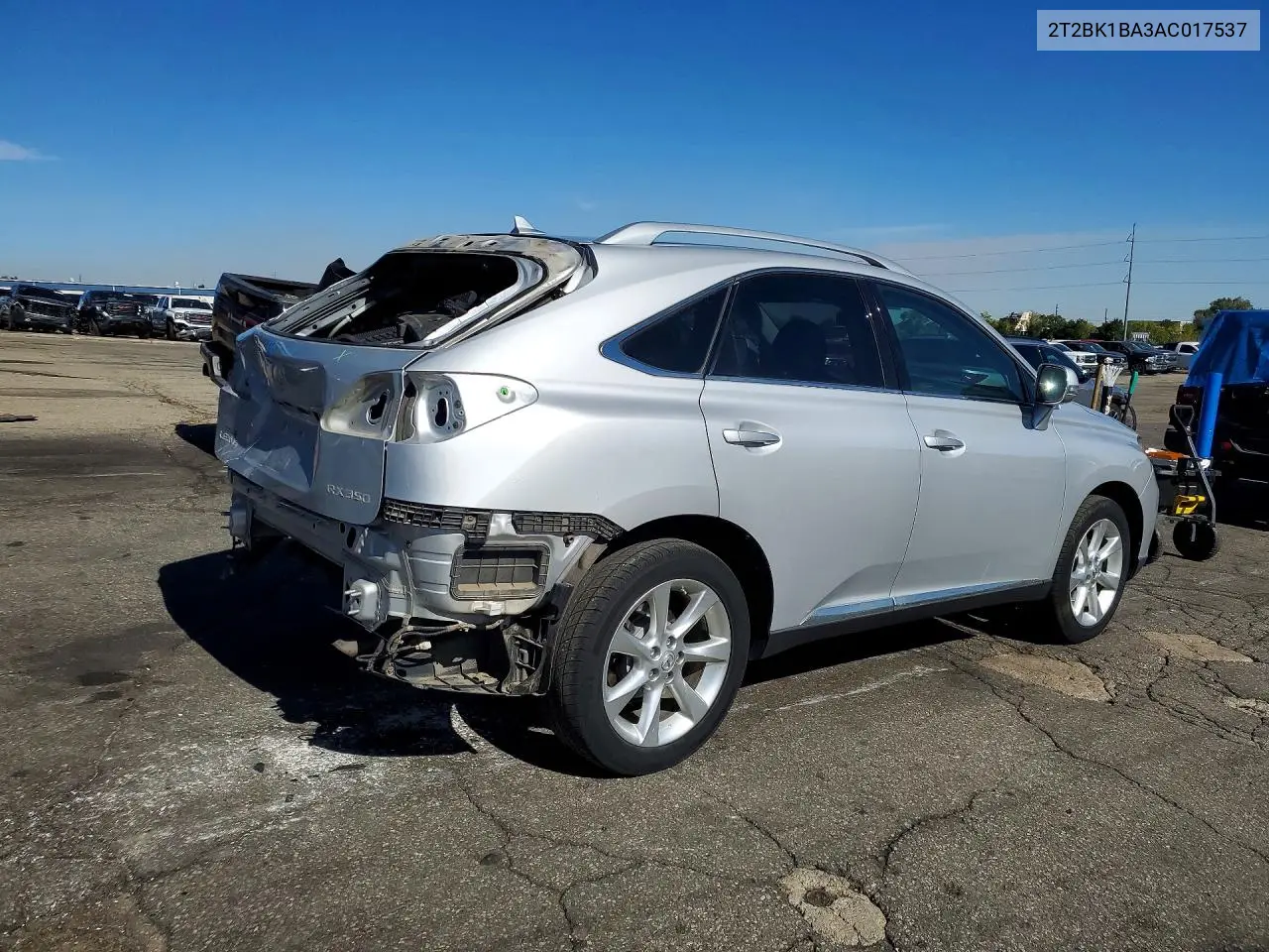 2010 LEXUS RX VIN 2T2BK1BA3AC017537 — фото 3