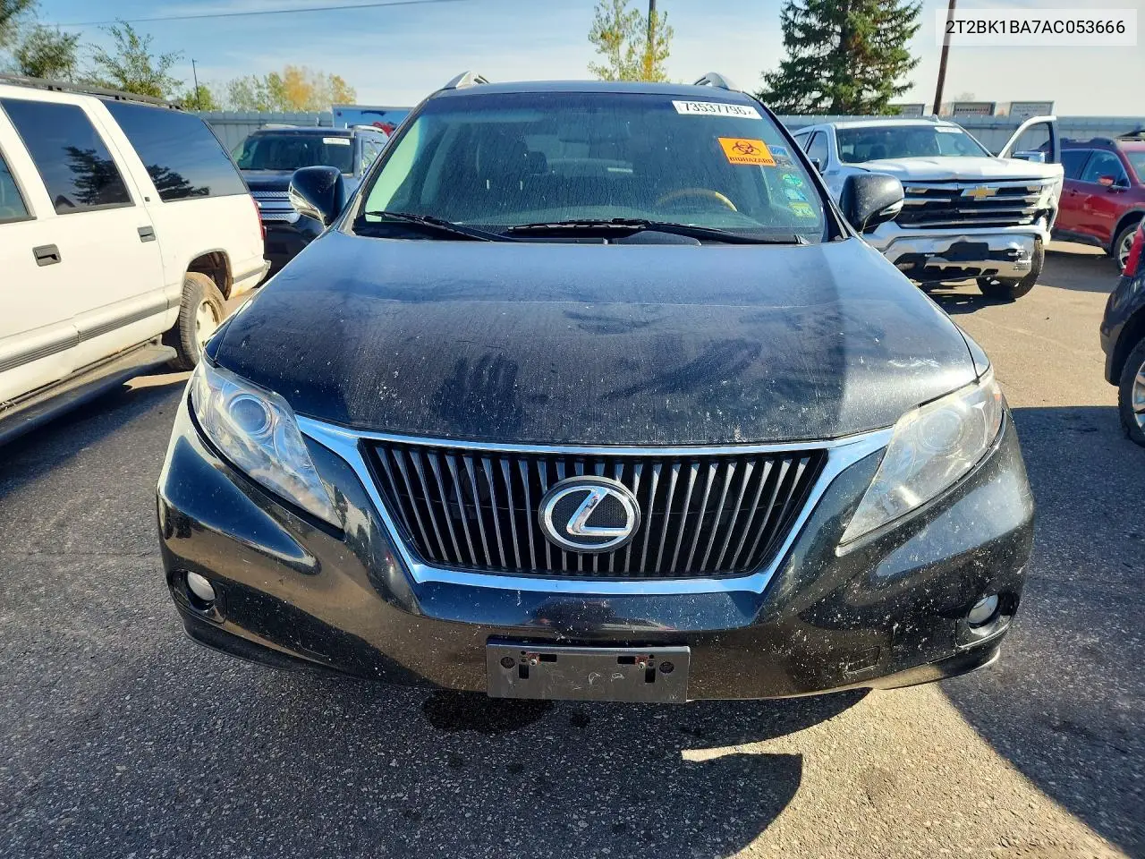 2010 LEXUS RX VIN 2T2BK1BA7AC053666 — фото 5