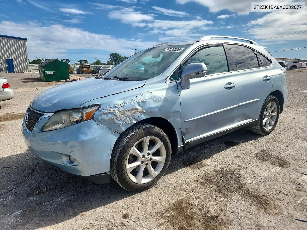 LEXUS RX 2010, VIN 2T2ZK1BA8AC032677