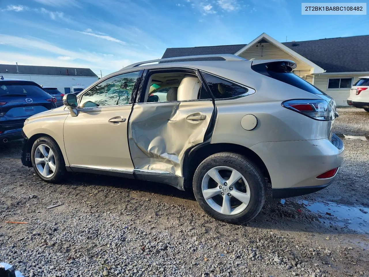 2011 LEXUS RX VIN 2T2BK1BA8BC108482 — фото 3