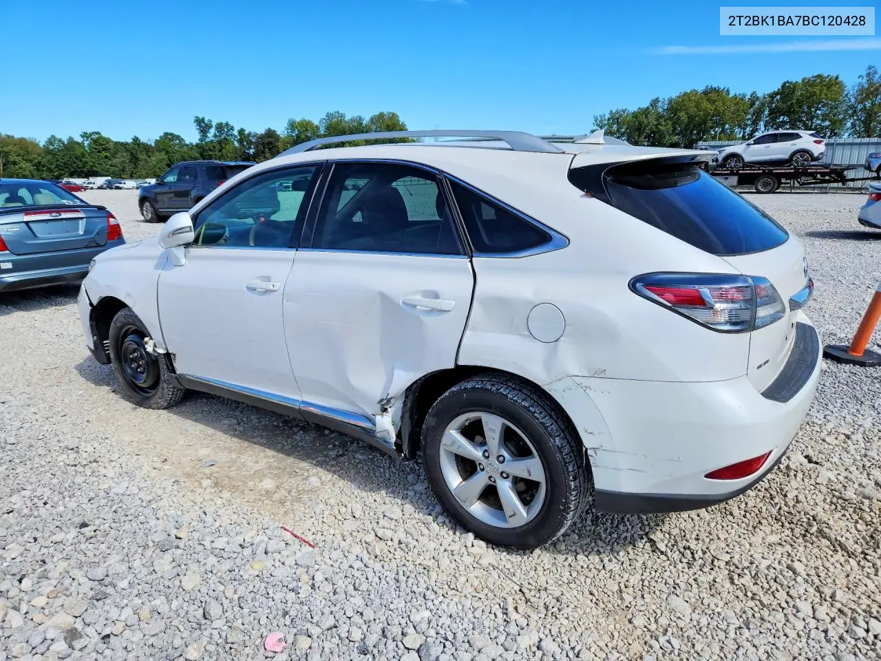 2011 LEXUS RX VIN 2T2BK1BA7BC120428 — фото 2