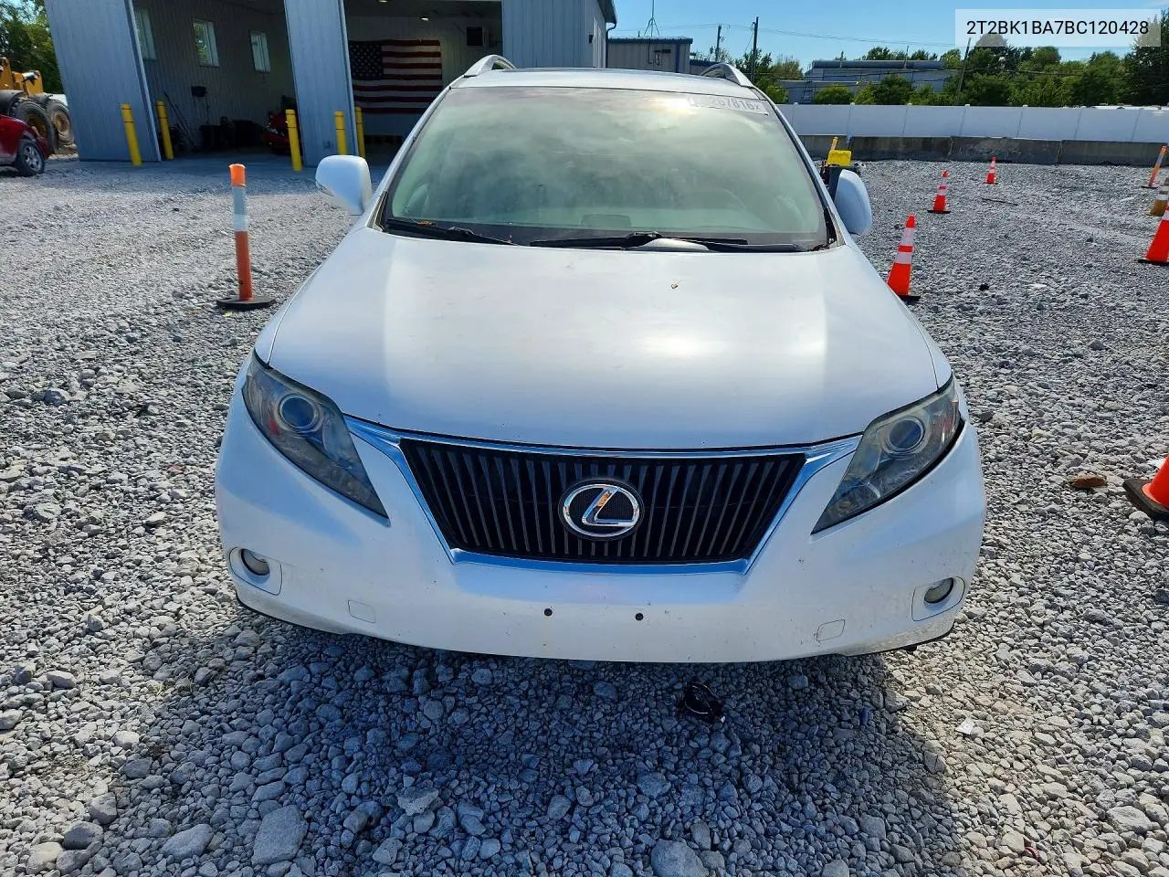 2011 LEXUS RX VIN 2T2BK1BA7BC120428 — фото 5