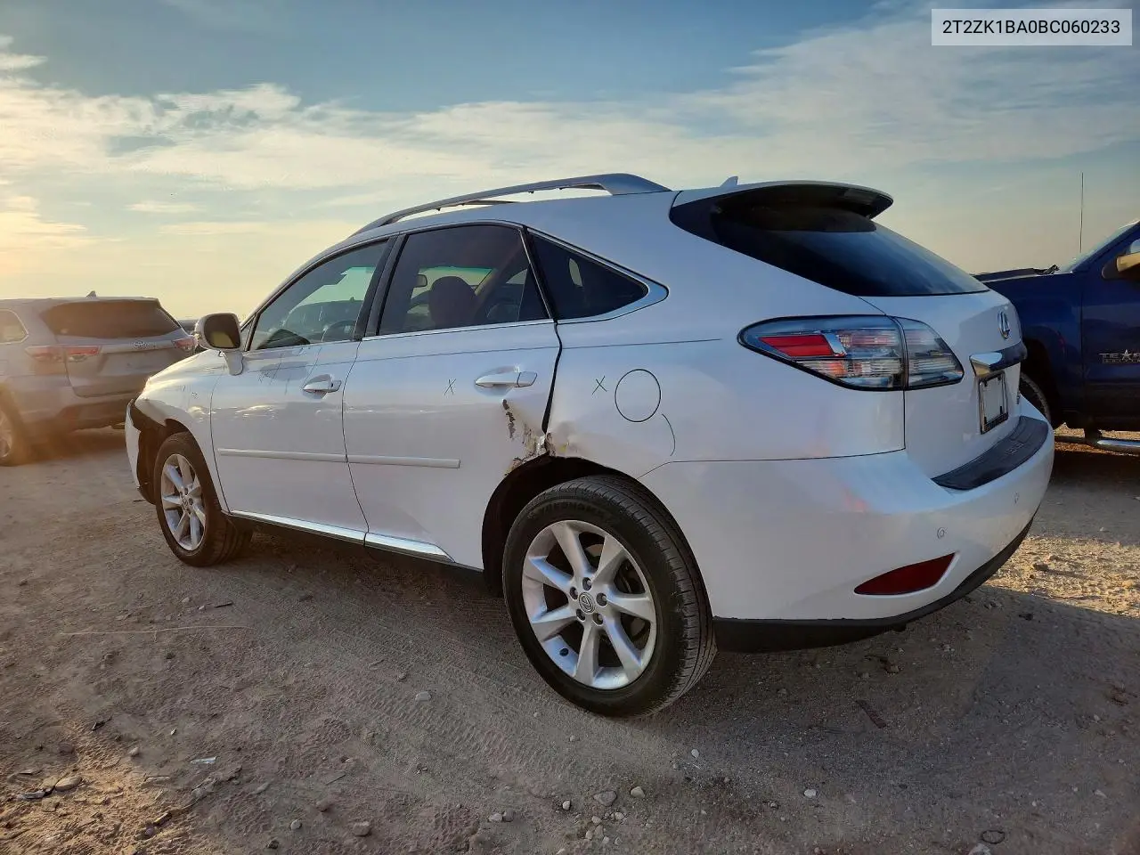 2011 LEXUS RX VIN 2T2ZK1BA0BC060233 — фото 2