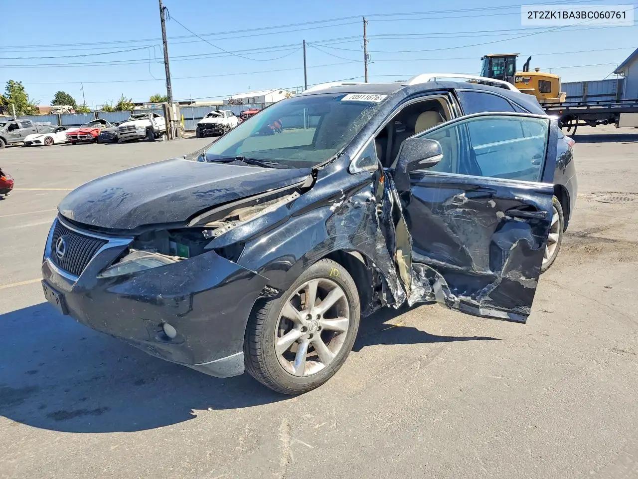 LEXUS RX 2011, VIN 2T2ZK1BA3BC060761