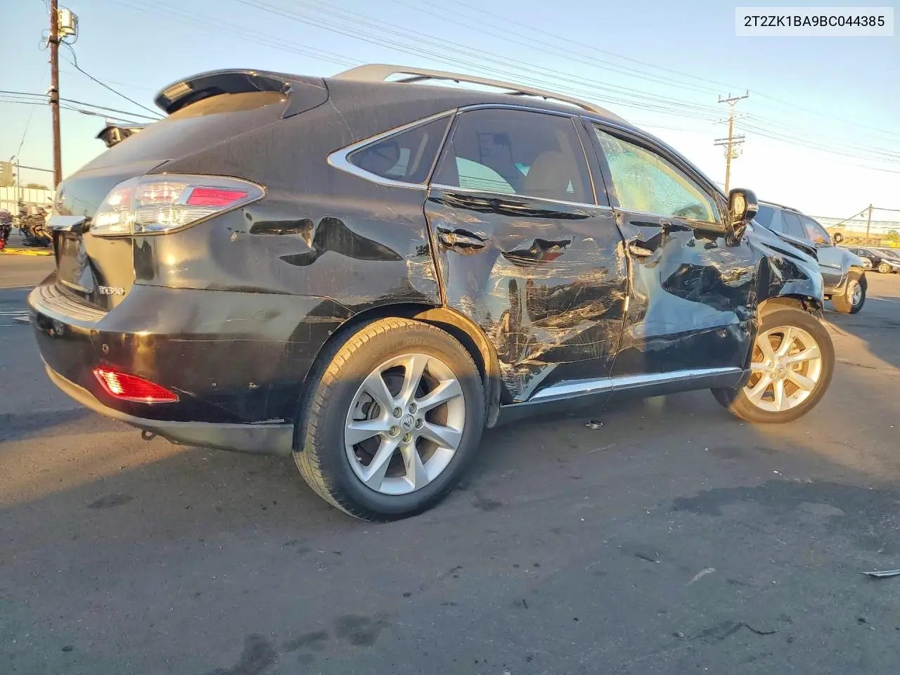 2011 LEXUS RX VIN 2T2ZK1BA9BC044385 — фото 3