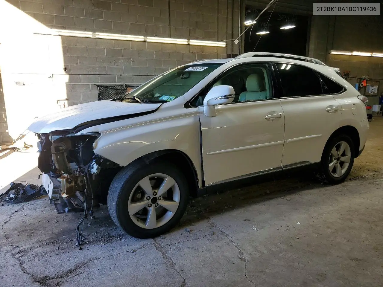 LEXUS RX 2011, VIN 2T2BK1BA1BC119436