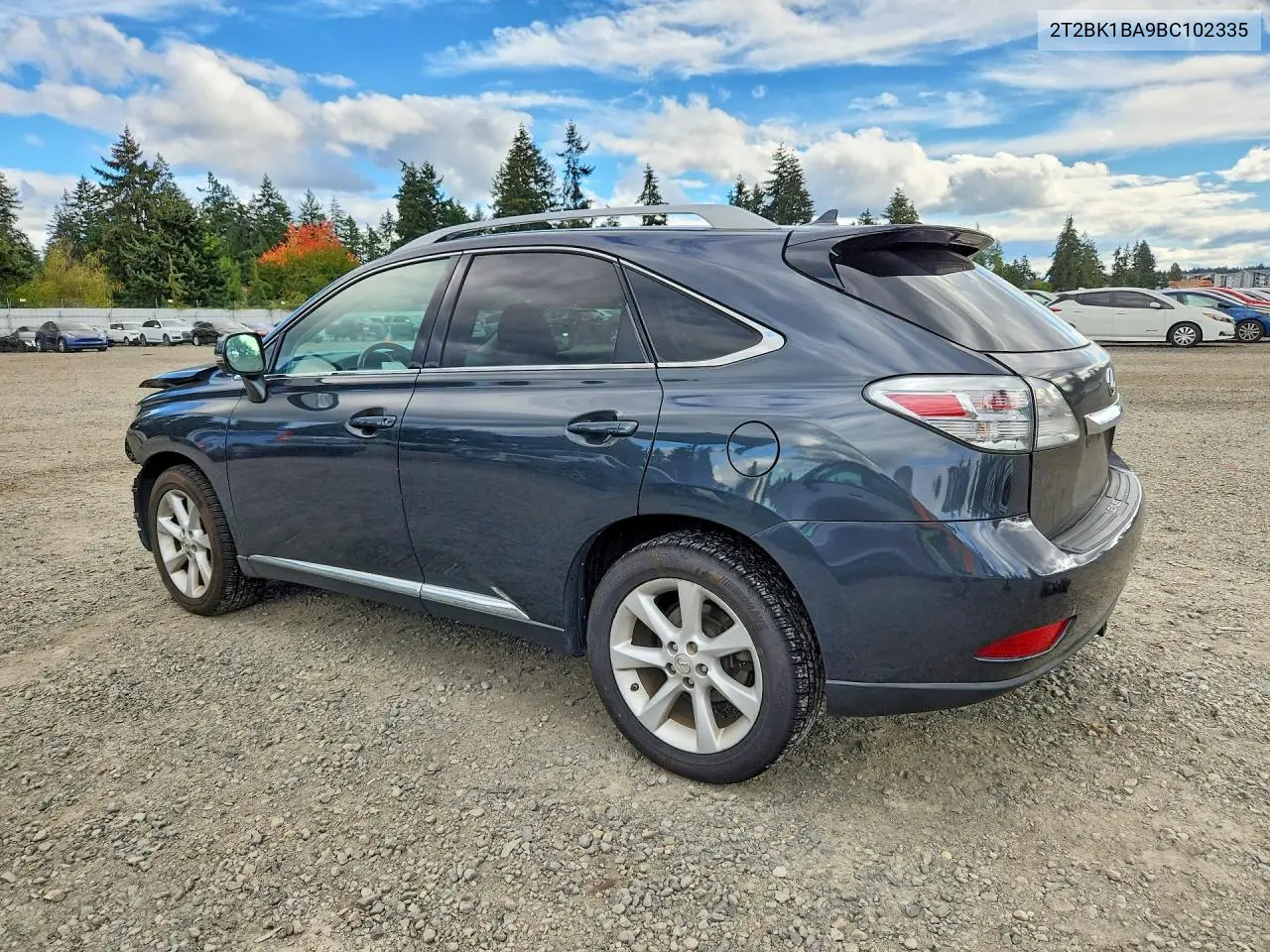 2011 LEXUS RX VIN 2T2BK1BA9BC102335 — фото 2