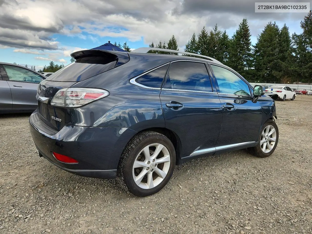 2011 LEXUS RX VIN 2T2BK1BA9BC102335 — фото 3