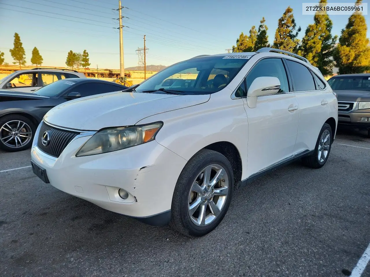 LEXUS RX 2011, VIN 2T2ZK1BA6BC059961