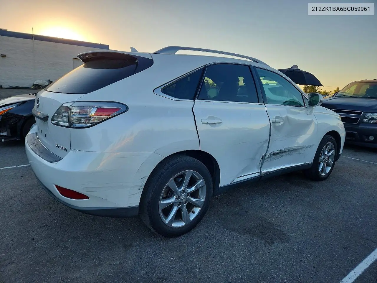 2011 LEXUS RX VIN 2T2ZK1BA6BC059961 — фото 3
