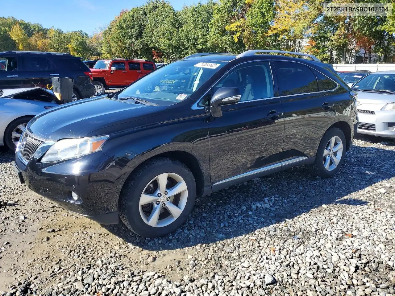 LEXUS RX 2011, VIN 2T2BK1BA9BC107504