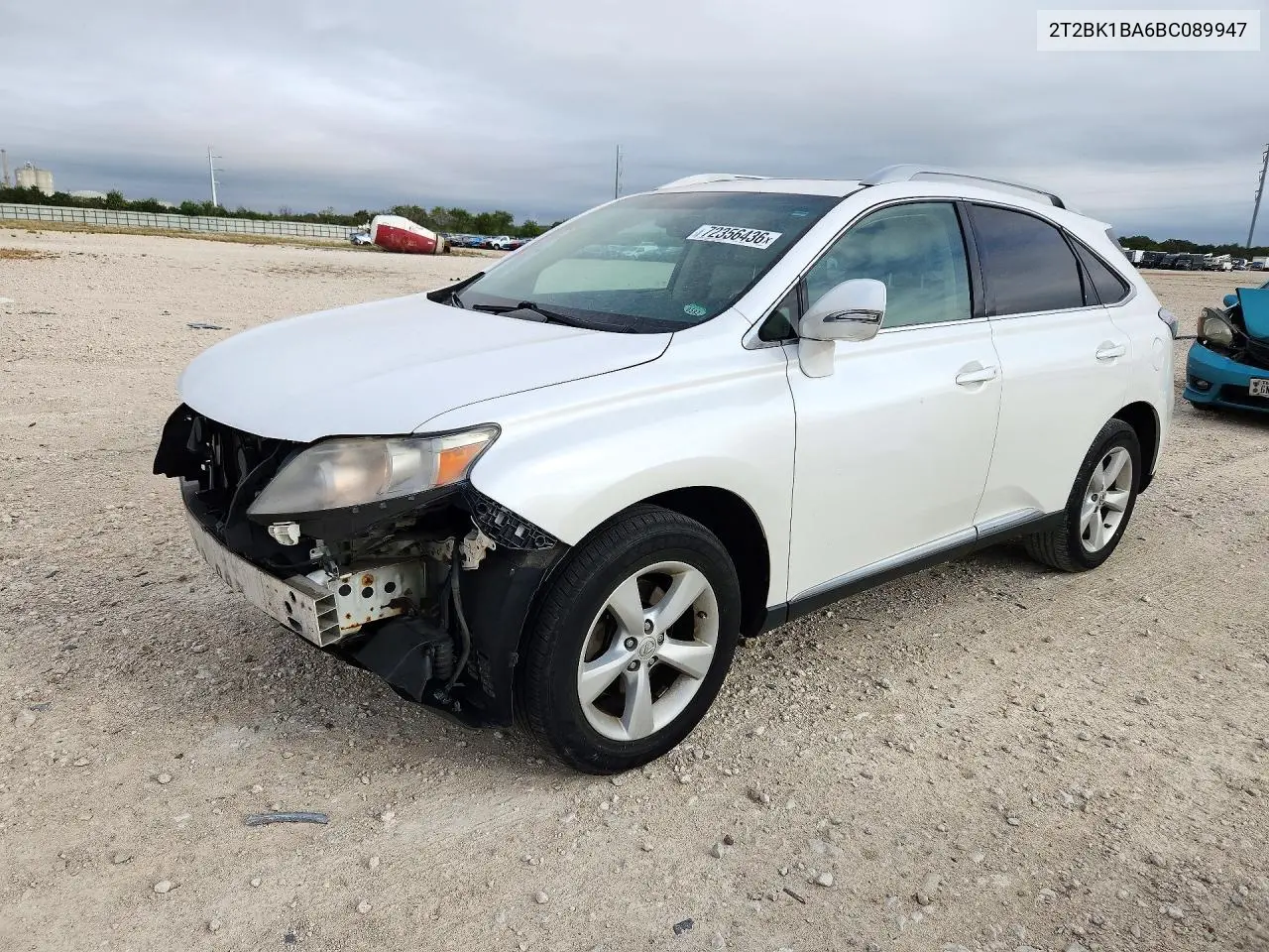 LEXUS RX 2011, VIN 2T2BK1BA6BC089947