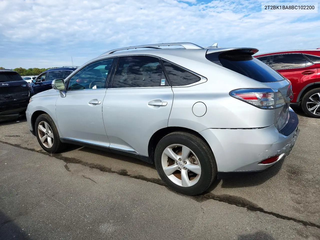 2011 LEXUS RX VIN 2T2BK1BA8BC102200 — фото 2