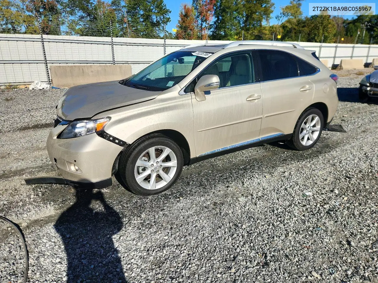 LEXUS RX 2011, VIN 2T2ZK1BA9BC055967