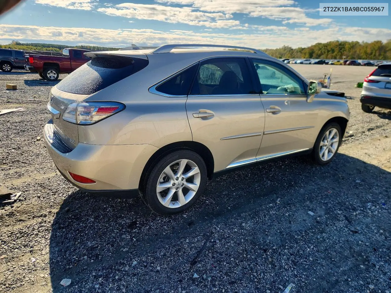 2011 LEXUS RX VIN 2T2ZK1BA9BC055967 — фото 3