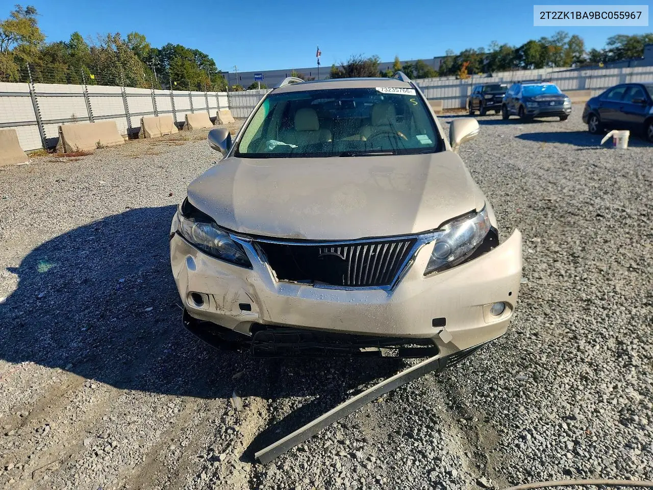 2011 LEXUS RX VIN 2T2ZK1BA9BC055967 — фото 5