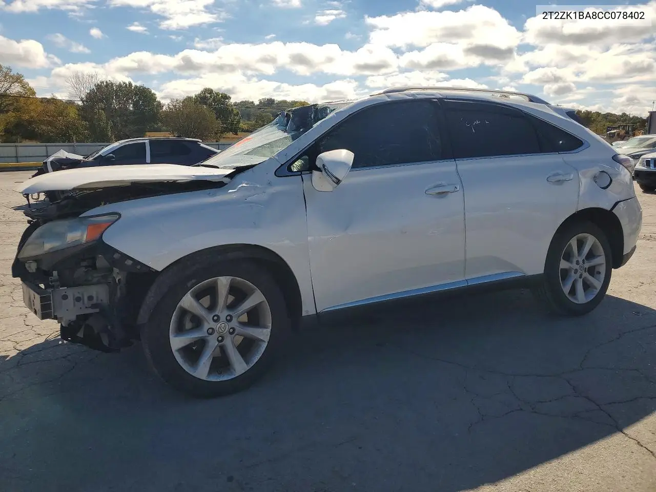 LEXUS RX 2012, VIN 2T2ZK1BA8CC078402