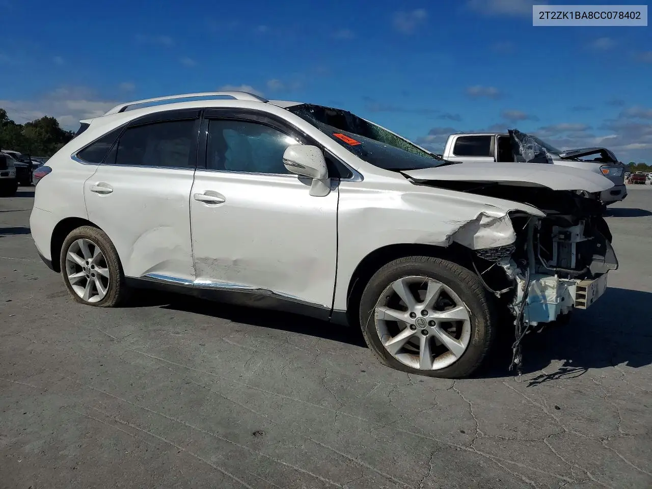 2012 LEXUS RX VIN 2T2ZK1BA8CC078402 — фото 4