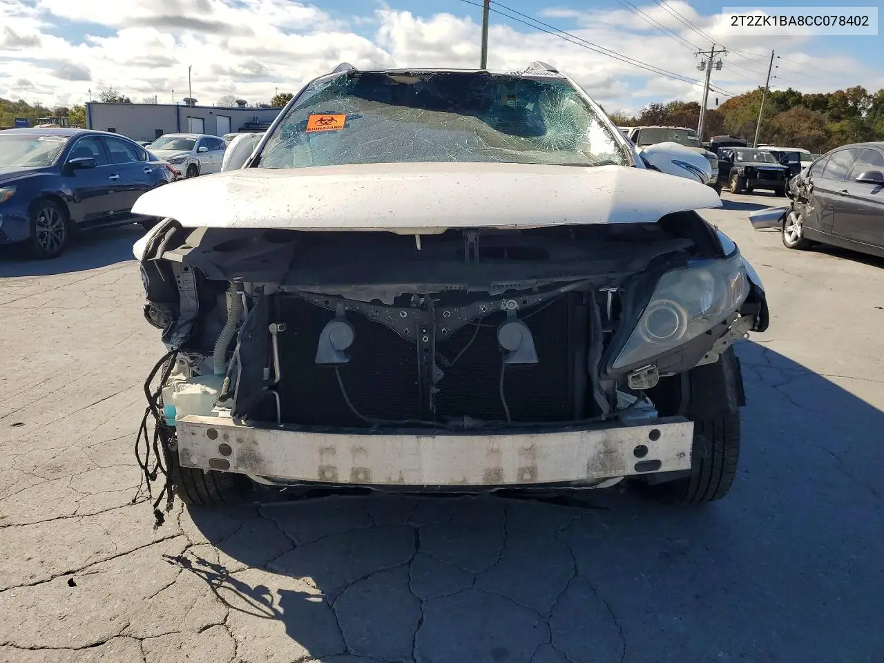 2012 LEXUS RX VIN 2T2ZK1BA8CC078402 — фото 5