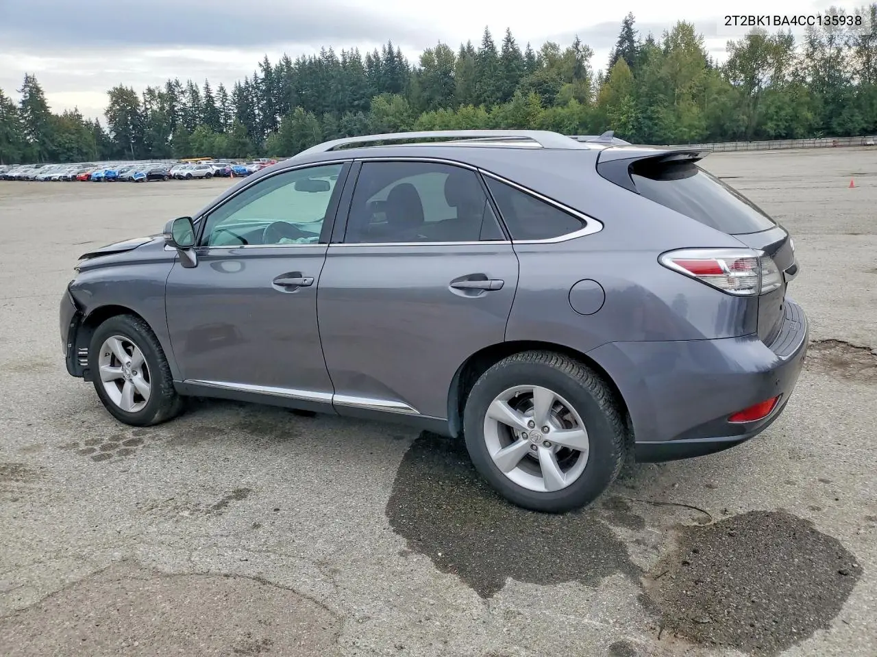 LEXUS RX 2012, VIN 2T2BK1BA4CC135938