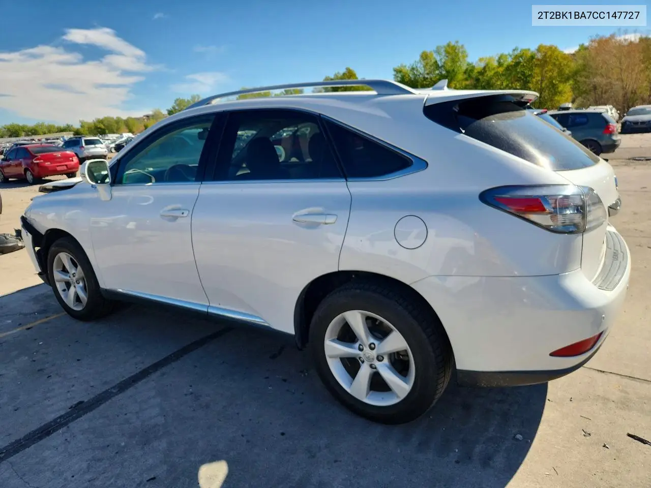 2012 LEXUS RX VIN 2T2BK1BA7CC147727 — фото 2