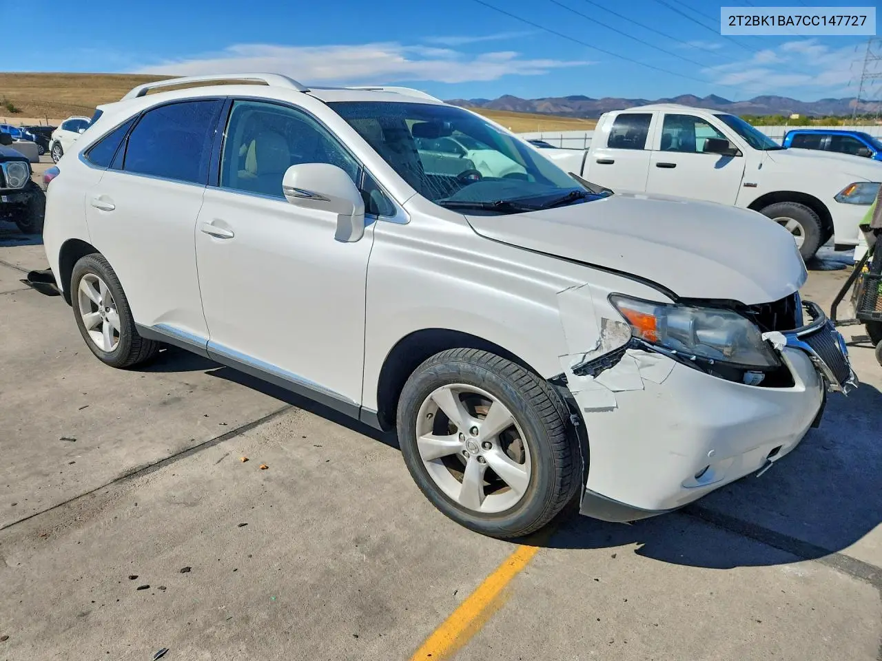 2012 LEXUS RX VIN 2T2BK1BA7CC147727 — фото 4