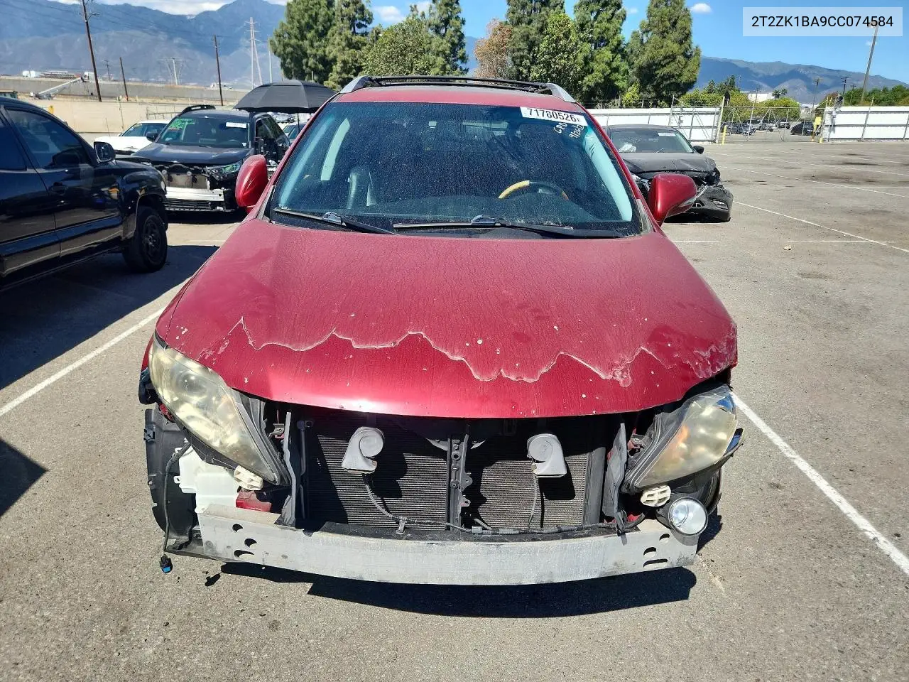 2012 LEXUS RX VIN 2T2ZK1BA9CC074584 — фото 5