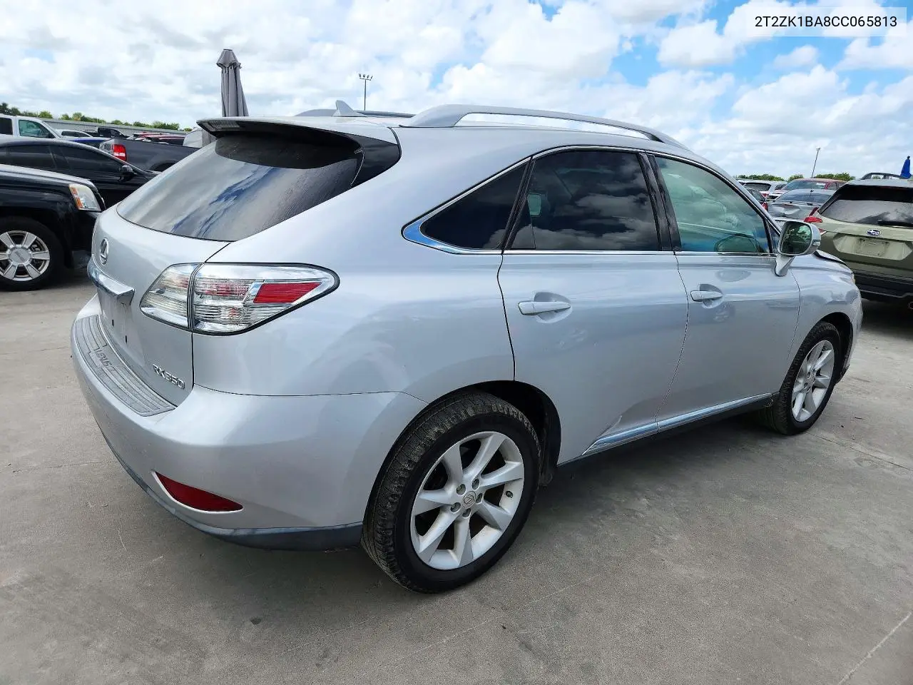 2012 LEXUS RX VIN 2T2ZK1BA8CC065813 — фото 3
