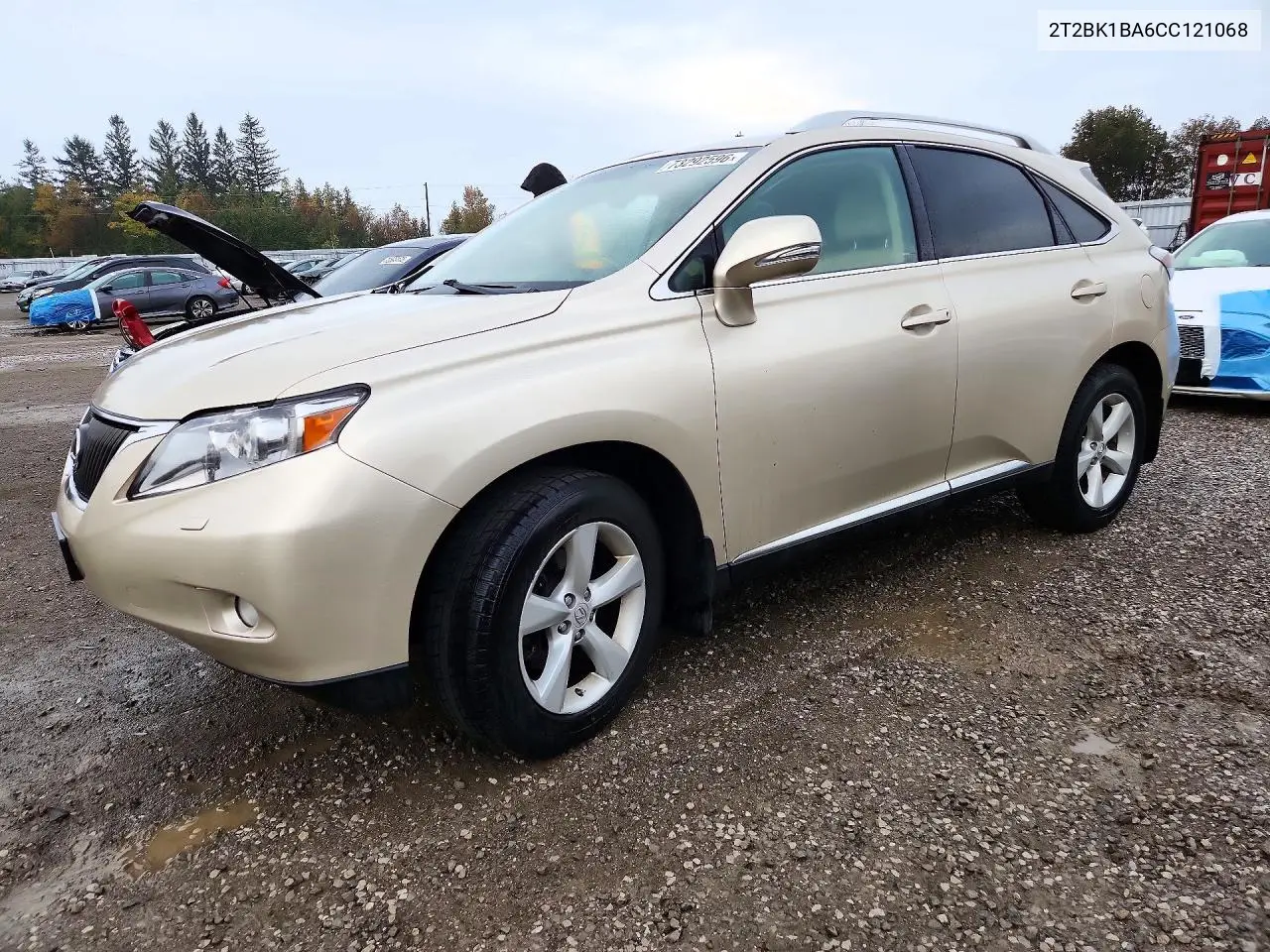 LEXUS RX 2012, VIN 2T2BK1BA6CC121068
