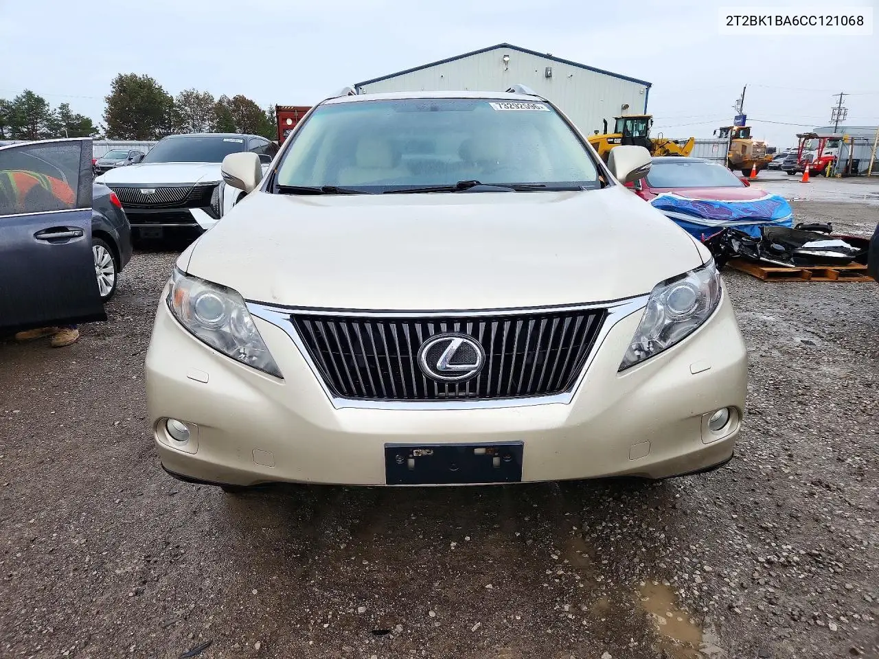 2012 LEXUS RX VIN 2T2BK1BA6CC121068 — фото 5