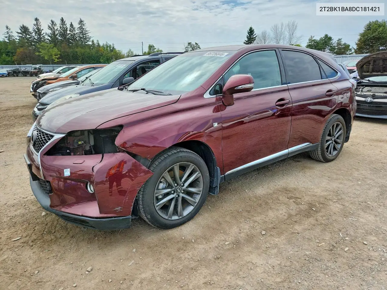 LEXUS RX 2013, VIN 2T2BK1BA8DC181421