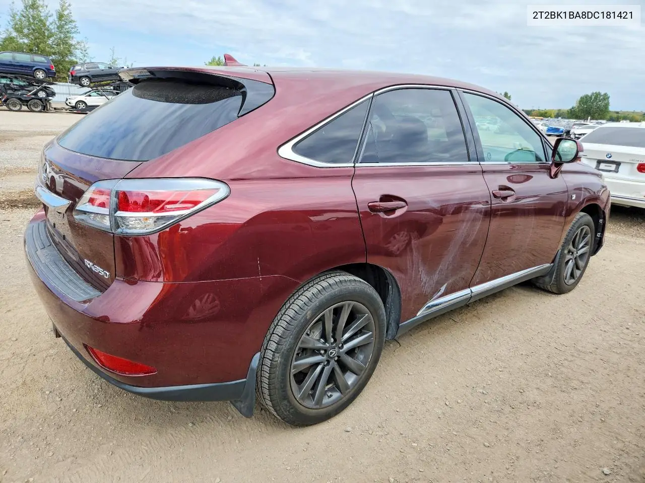 2013 LEXUS RX VIN 2T2BK1BA8DC181421 — фото 3