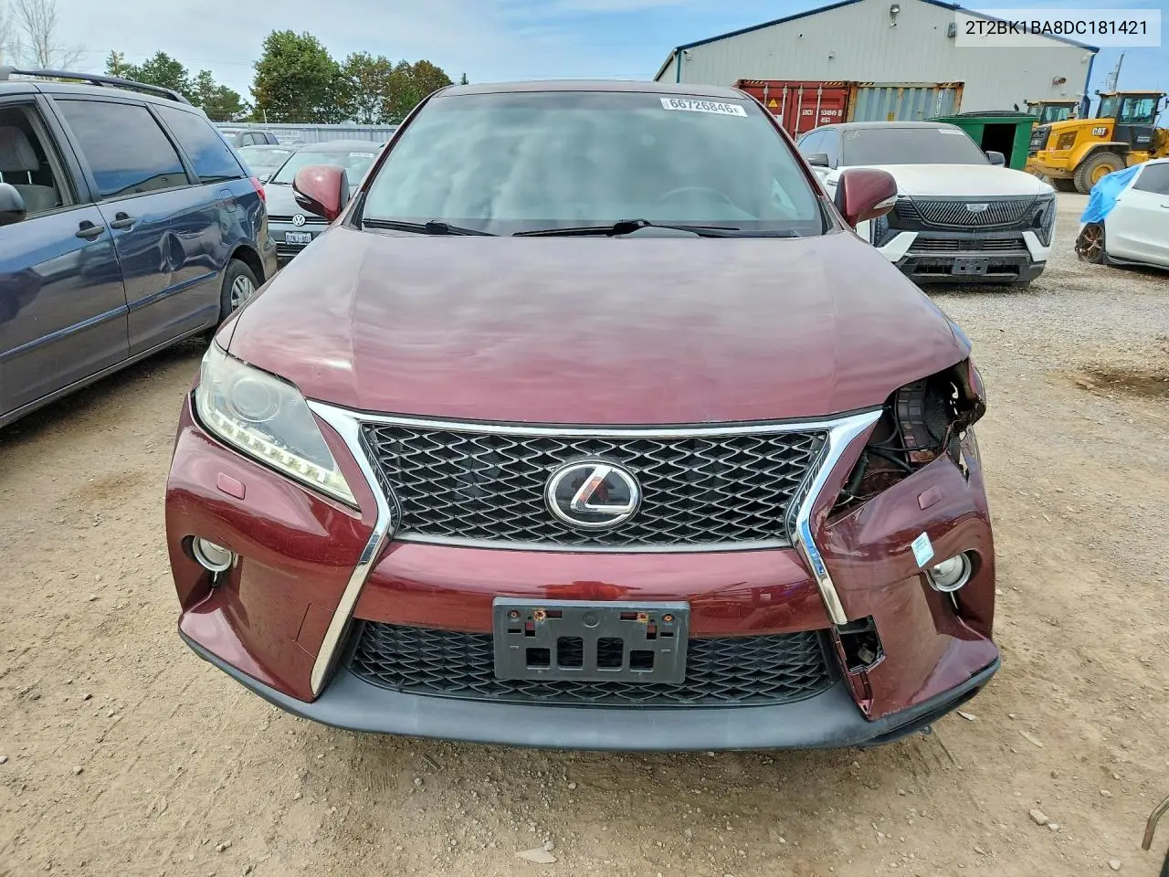 2013 LEXUS RX VIN 2T2BK1BA8DC181421 — фото 5
